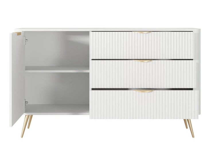 Komoda z drzwiami i szufladami Latina Biała