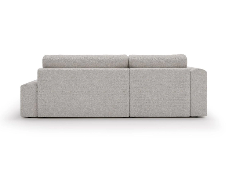 Narożnik L lewy z funkcją spania i pojemnikiem Lana Biały