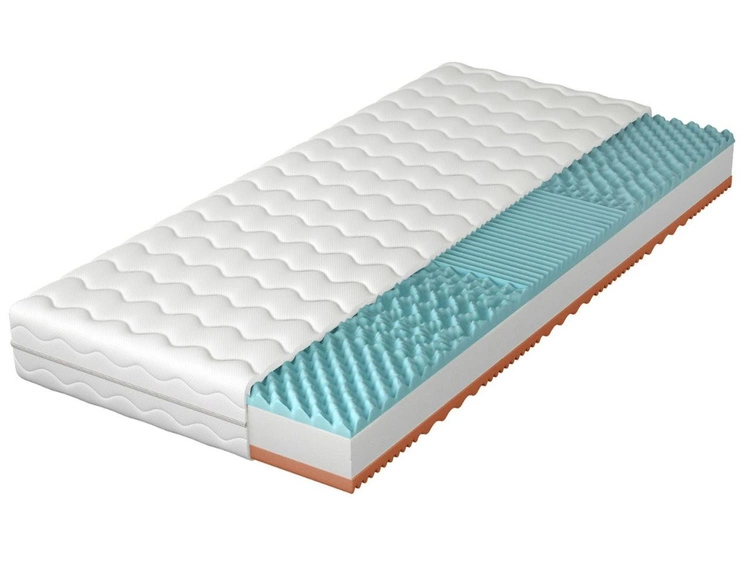 Materac piankowy z 7 strefami twardości i profilowaną pianką Rovii 120x200