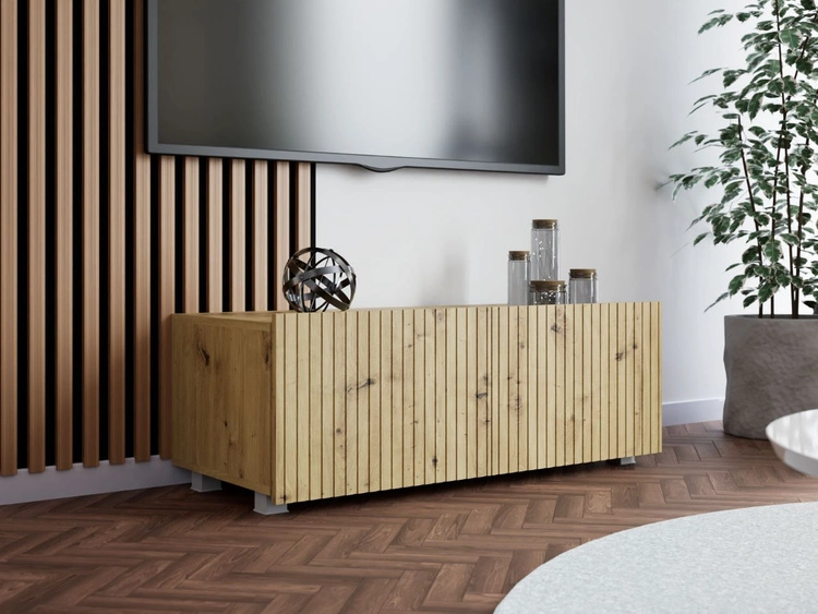 Szafka pod telewizor z drzwiczkami Kioto Dąb Artisan