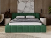 Łóżko tapicerowane z pojemnikiem na pościel 140x200 Ibiza Zielone