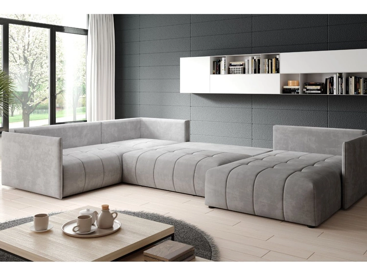 Narożnik U uniwersalny z funkcją spania i pojemnikiem Ardi Bis Antracytowy