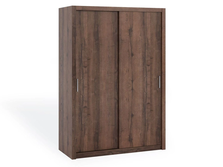 Szafa dwudrzwiowa z drzwiami przesuwnymi 150 Bino Ciemnobrązowa