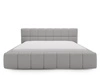 Łóżko tapicerowane z pojemnikiem i stelażem 140x200 Alicante Szare