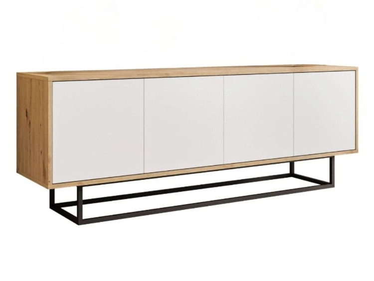 Biały || Dąb Artisan \ Czarny