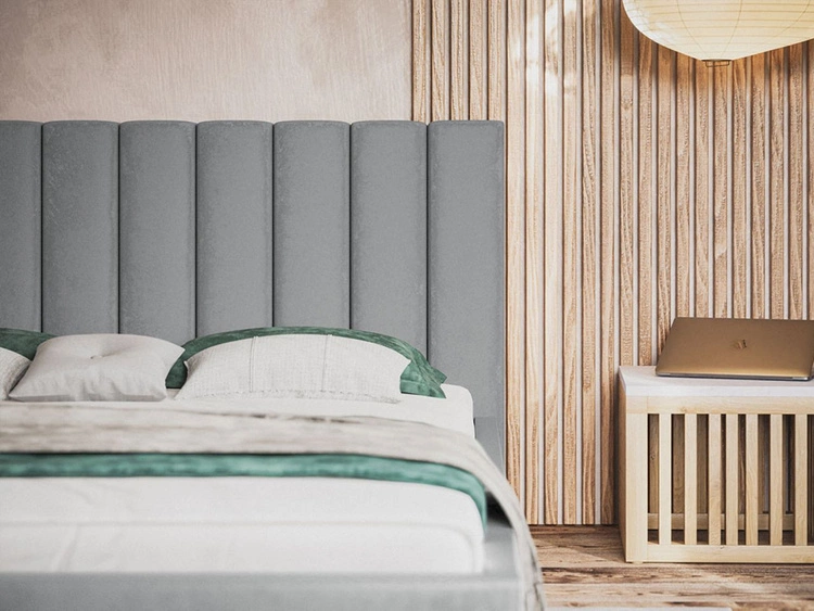 Łóżko tapicerowane z pojemnikiem i stelażem 140x200 Sesto zielone