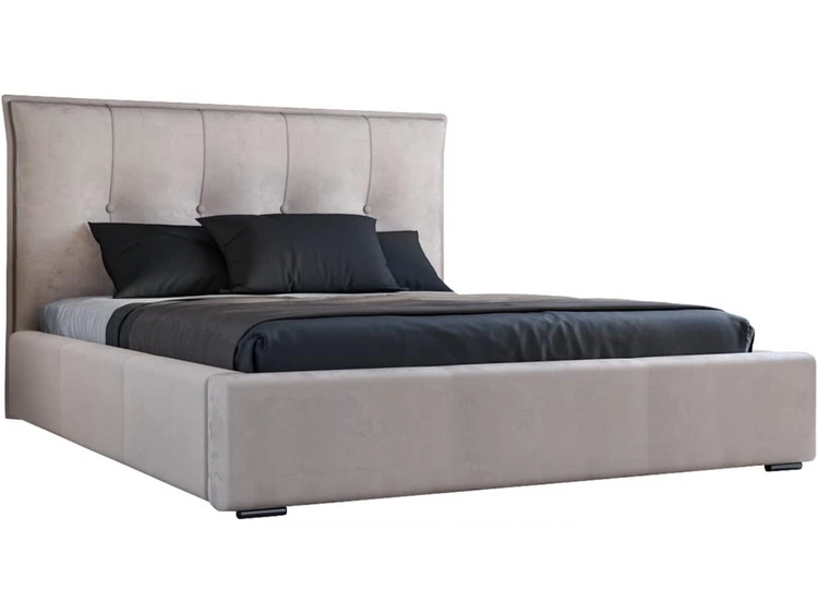 Łóżko tapicerowane z pojemnikiem i stelażem 180x200 Valencia Beżowy