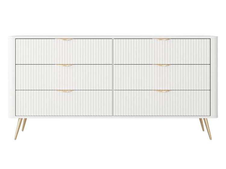 Komoda z 6 szufladami Latina Biała