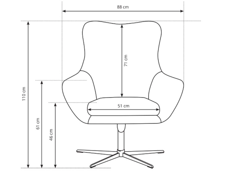 Fotel obrotowy Deves Beżowy