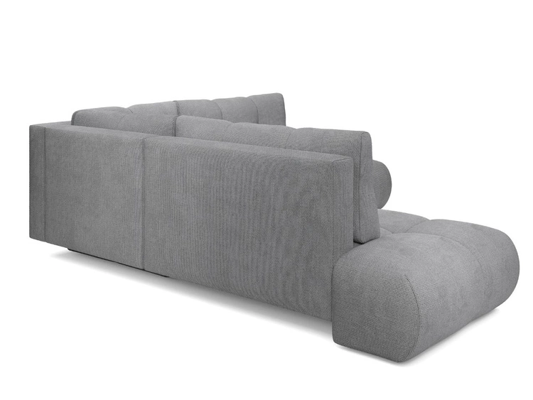 Narożnik z funkcją spania i pojemnikiem Lewy Kair Szary