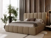 Łóżko tapicerowane z pojemnikiem i stelażem 180x200 Imperial Brązowy