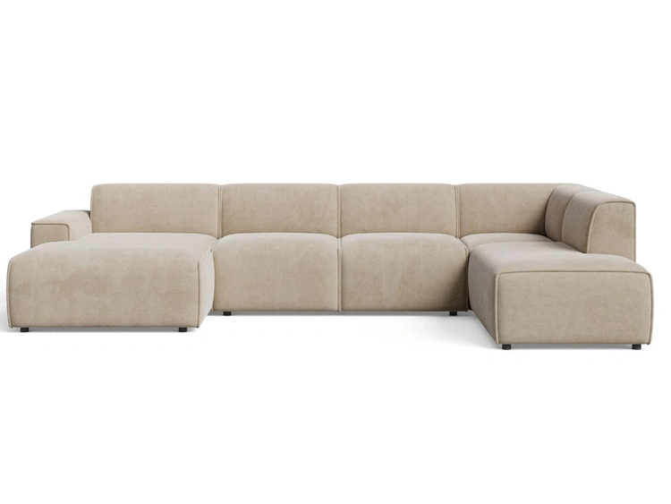 Beżowy \ Welur \ Prawa