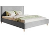 Łóżko tapicerowane ze stelażem 120x200 Grenada Jasny szary