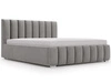 Łóżko tapicerowane z pojemnikiem i stelażem 160x200 Neos Szare