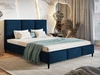 Łóżko tapicerowane ze stelażem 180x200 Trio Niebieskie