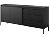 Komoda z drzwiami i szufladami 187 cm Sorano Czarna