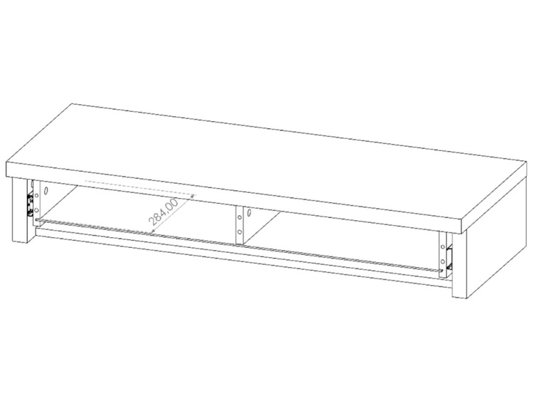 Toaletka wisząca Nusco Czarna
