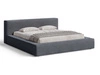 Łóżko tapicerowane z pojemnikiem i stelażem 160x200 Mali Ciemnoszare