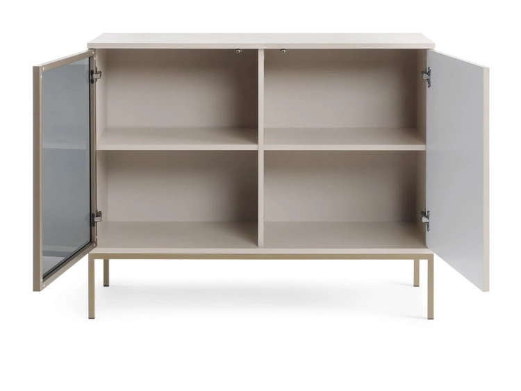 Komoda z drzwiami i oświetleniem LED Deo Kaszmirowa