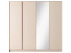 Szafa czterodrzwiowa z drzwiami uchylnymi Dego Beżowa