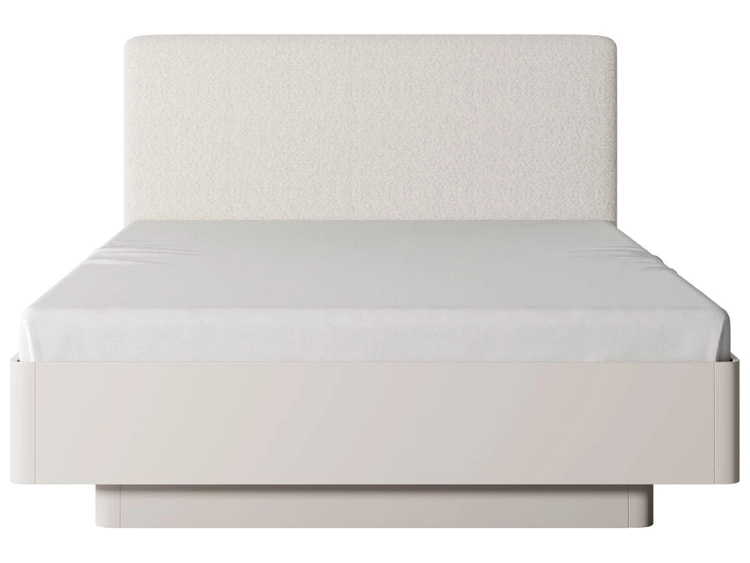 Łóżko drewniane z pojemnikiem na pościel 160x200 Latina Beżowe