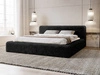 Łóżko tapicerowane z pojemnikiem i stelażem 180x200 cm Enjoy Czarne