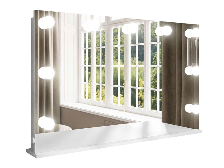 Lustro z oświetleniem do sypialni LED Melo Elite białe