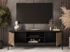 Szafka pod telewizor z drzwiczkami Tavio Czarna