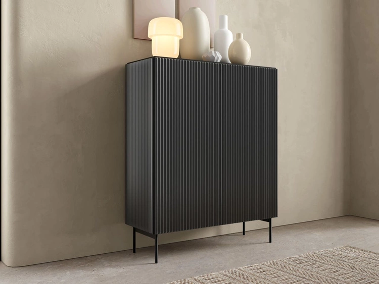 Zestaw mebli do pokoju dziennego Qualita Czarny