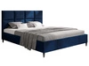 Łóżko tapicerowane ze stelażem 180x200 Luxe Ciemny niebieski
