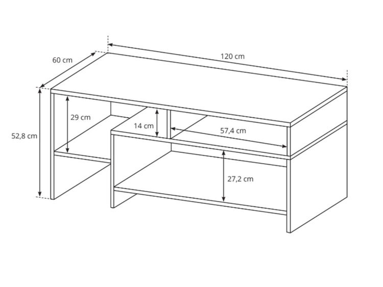 Zestaw mebli do salonu Alvano Dąb Grandson, Biały