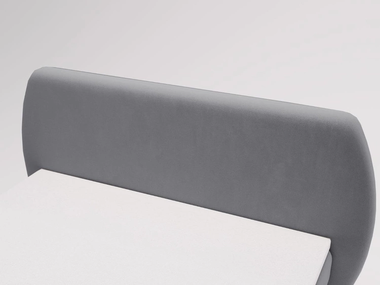 Łóżko kontynentalne z pojemnikiem na pościel 180x200 Ciemnoszare