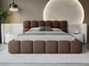 Łóżko tapicerowane z pojemnikiem i stelażem 180x200 Modo Brązowe