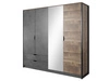 Szafa czterodrzwiowa z drzwiami uchylnymi Denis Dąb Sand Grande, Matera