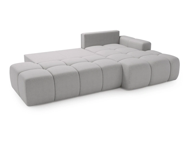 Narożnik L Prawy z funkcją spania i pojemnikiem Montero Szary