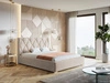 Łóżko tapicerowane z pojemnikiem i stelażem 180x200 Tasso Beżowe