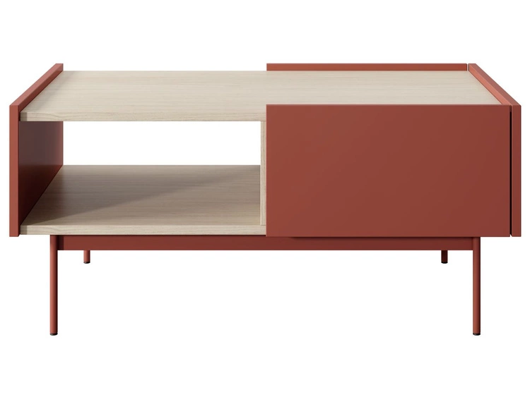 Stolik kawowy z szufladą Casino Czerwony