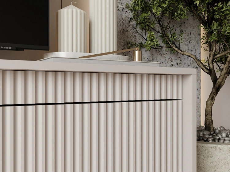 Szafka pod telewizor z drzwiczkami 187 cm Sorano Beżowa