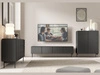 Zestaw mebli do pokoju dziennego Qualita Czarny