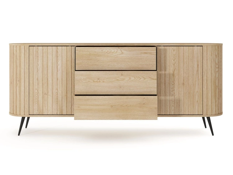 Komoda z drzwiami przesuwnymi 200 cm Passione Dąb Cremona