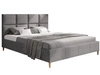 Łóżko tapicerowane ze stelażem 160x200 Luxe szary