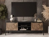 Szafka pod telewizor z drzwiczkami Tavio Czarna