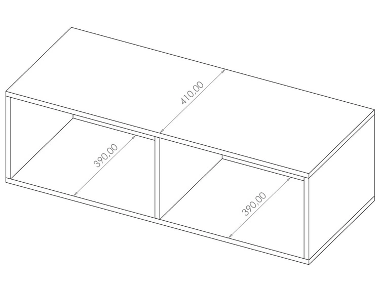 Szafka pod telewizor z drzwiczkami Kioto Biały
