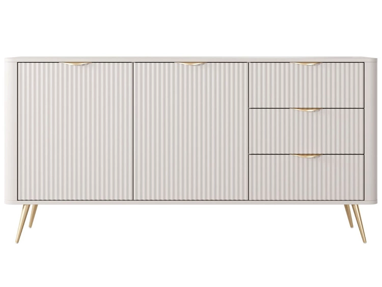 Komoda z drzwiami i szufladami 163 cm Latina Beżowa