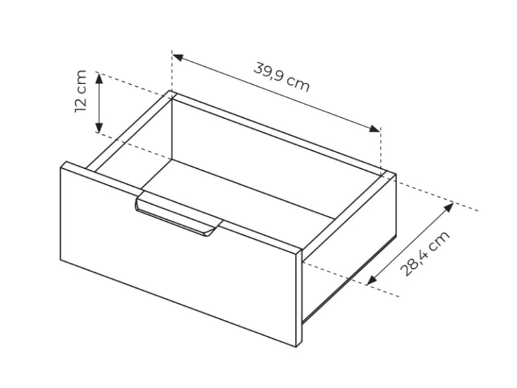 Zestaw dwóch stolików nocnych Montreal Brązowy, Czarny