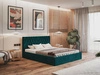 Łóżko tapicerowane z pojemnikiem i stelażem 120x200 Andri turkus