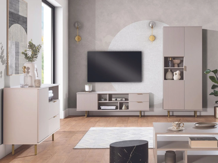 Regał z drzwiczkami Ankara Beżowy