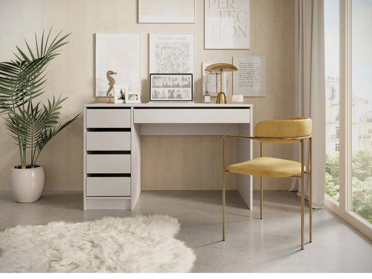 Biurko z szufladami Anes Beżowe