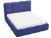 Łóżko tapicerowane z pojemnikiem i stelażem 180x200 Galli Niebieskie