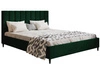 Łóżko tapicerowane ze stelażem 140x200 Snazi Zielony